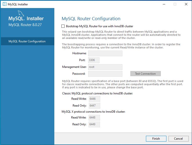 MySQL Router Config